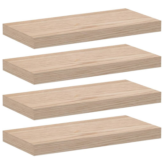 Floating Shelves 4 pcs 50x23.5x4 cm Engineered Wood Floating Shelves 4 pcs 50x23.5x4 cm Engineered Wood