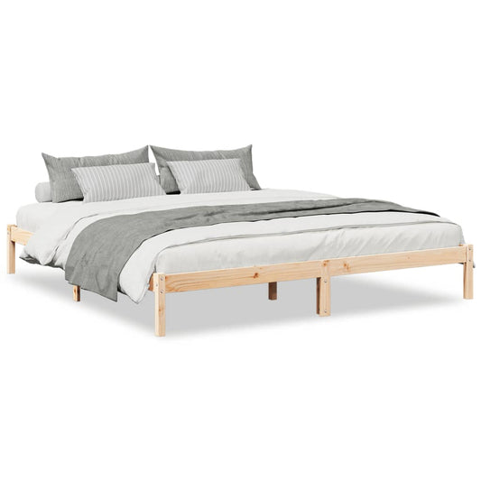 Extra Long Bed Frame without Mattress 200x210 cm Solid Wood Pine Extra Long Bed Frame without Mattress 200x210 cm Solid Wood Pine