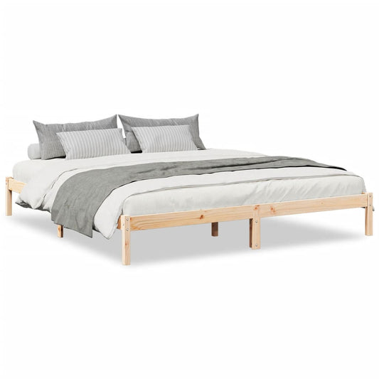 Extra Long Bed Frame without Mattress 180x220 cm Solid Wood Pine Extra Long Bed Frame without Mattress 180x220 cm Solid Wood Pine