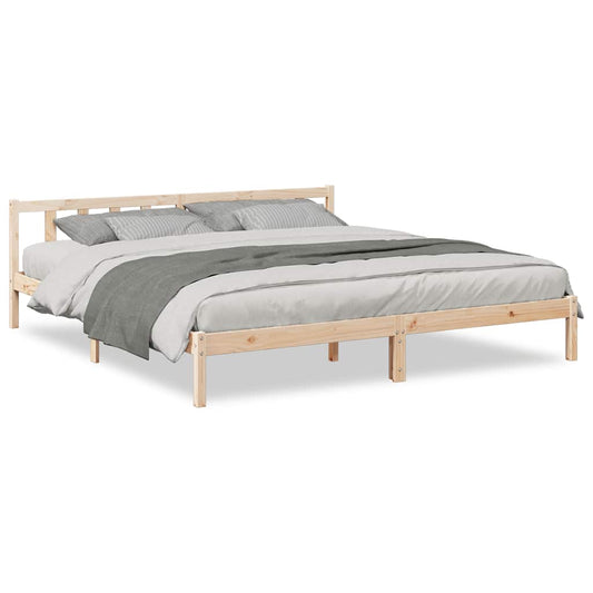 Extra Long Bed Frame without Mattress 200x210 cm Solid Wood Pine Extra Long Bed Frame without Mattress 200x210 cm Solid Wood Pine