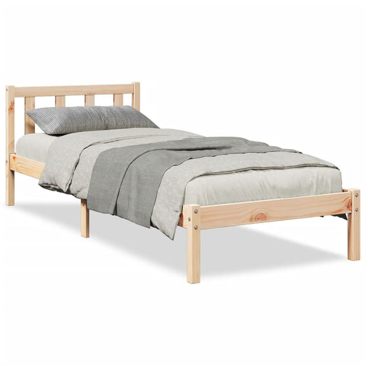 Extra Long Bed Frame without Mattress 90x220 cm Solid Wood Pine Extra Long Bed Frame without Mattress 90x220 cm Solid Wood Pine