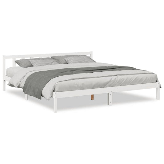 Extra Long Bed Frame without Mattress White 180x220 cm Extra Long Bed Frame without Mattress White 180x220 cm