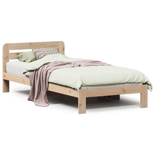 Bed Frame without Mattress 90x200 cm Solid Wood Pine Bed Frame without Mattress 90x200 cm Solid Wood Pine