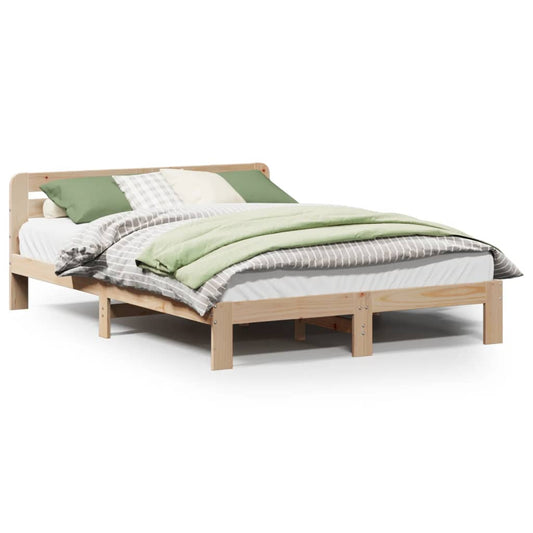 Bed Frame without Mattress 150x200 cm King Size Solid Wood Pine Bed Frame without Mattress 150x200 cm King Size Solid Wood Pine
