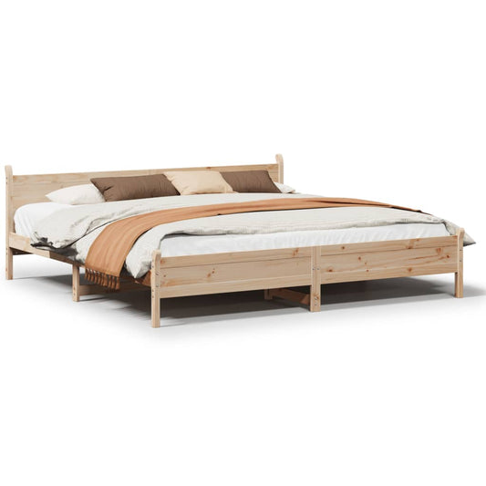 Bed Frame without Mattress 180x200 cm Super King Solid Wood Pine Bed Frame without Mattress 180x200 cm Super King Solid Wood Pine