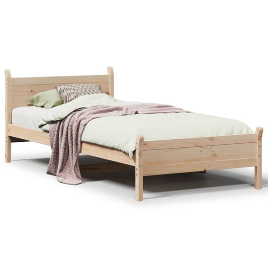 Bed Frame without Mattress 90x200 cm Solid Wood Pine Bed Frame without Mattress 90x200 cm Solid Wood Pine