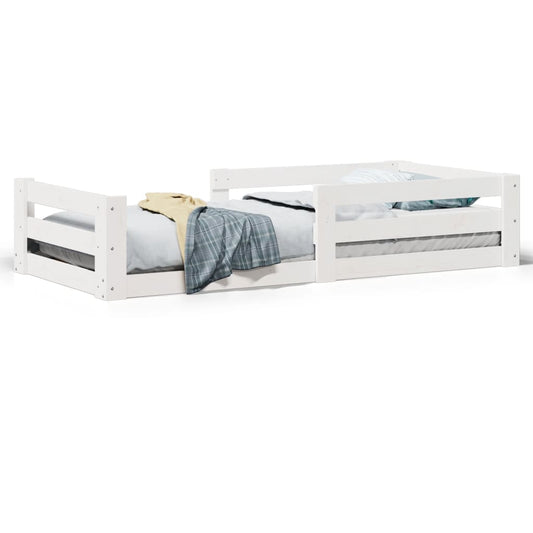Bed Frame without Mattress White 80x160 cm Solid Wood Pine Bed Frame without Mattress White 80x160 cm Solid Wood Pine