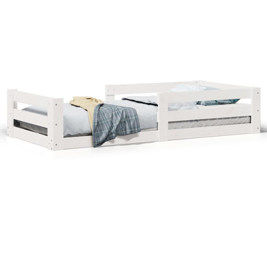 Bed Frame without Mattress White 75x190 cm Small Single Solid Wood Pine Bed Frame without Mattress White 75x190 cm Small Single Solid Wood Pine