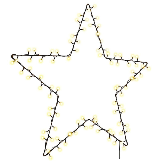 Christmas Lights Star Silhouette 115 LEDs Warm White Christmas Lights Star Silhouette 115 LEDs Warm White
