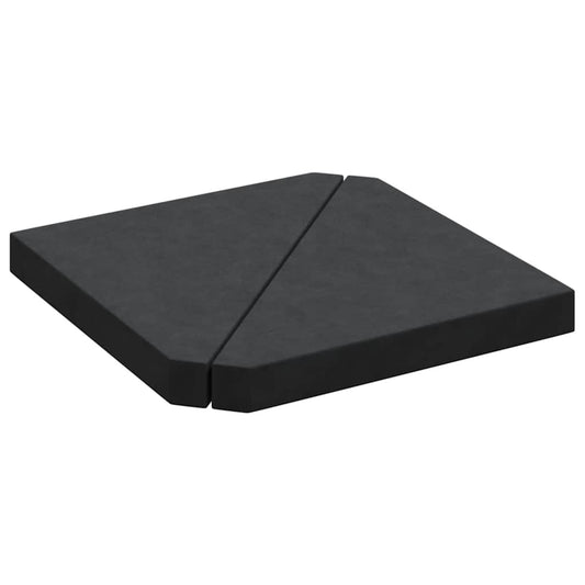 Umbrella Weight Plates 2 pcs Black Granite Triangular 14 kg Umbrella Weight Plates 2 pcs Black Granite Triangular 14 kg