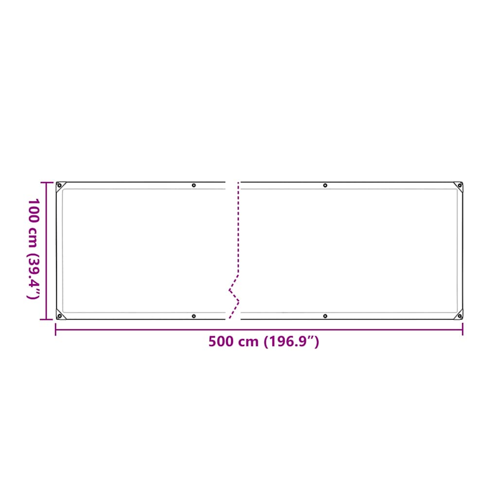 Plant Cover with Eyelets 1x5 m Polyethylene