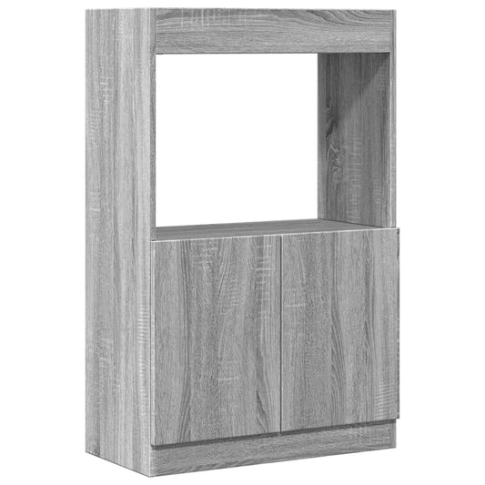 Highboard Grey Sonoma 63x33x100 cm Engineered Wood Highboard Grey Sonoma 63x33x100 cm Engineered Wood