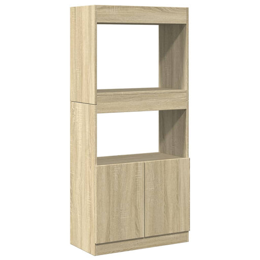 Highboard Sonoma Oak 63x33x140 cm Engineered Wood Highboard Sonoma Oak 63x33x140 cm Engineered Wood