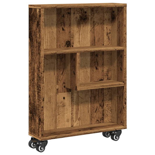 Narrow Storage Trolley Old Wood 48x13x68 cm Engineered Wood Narrow Storage Trolley Old Wood 48x13x68 cm Engineered Wood