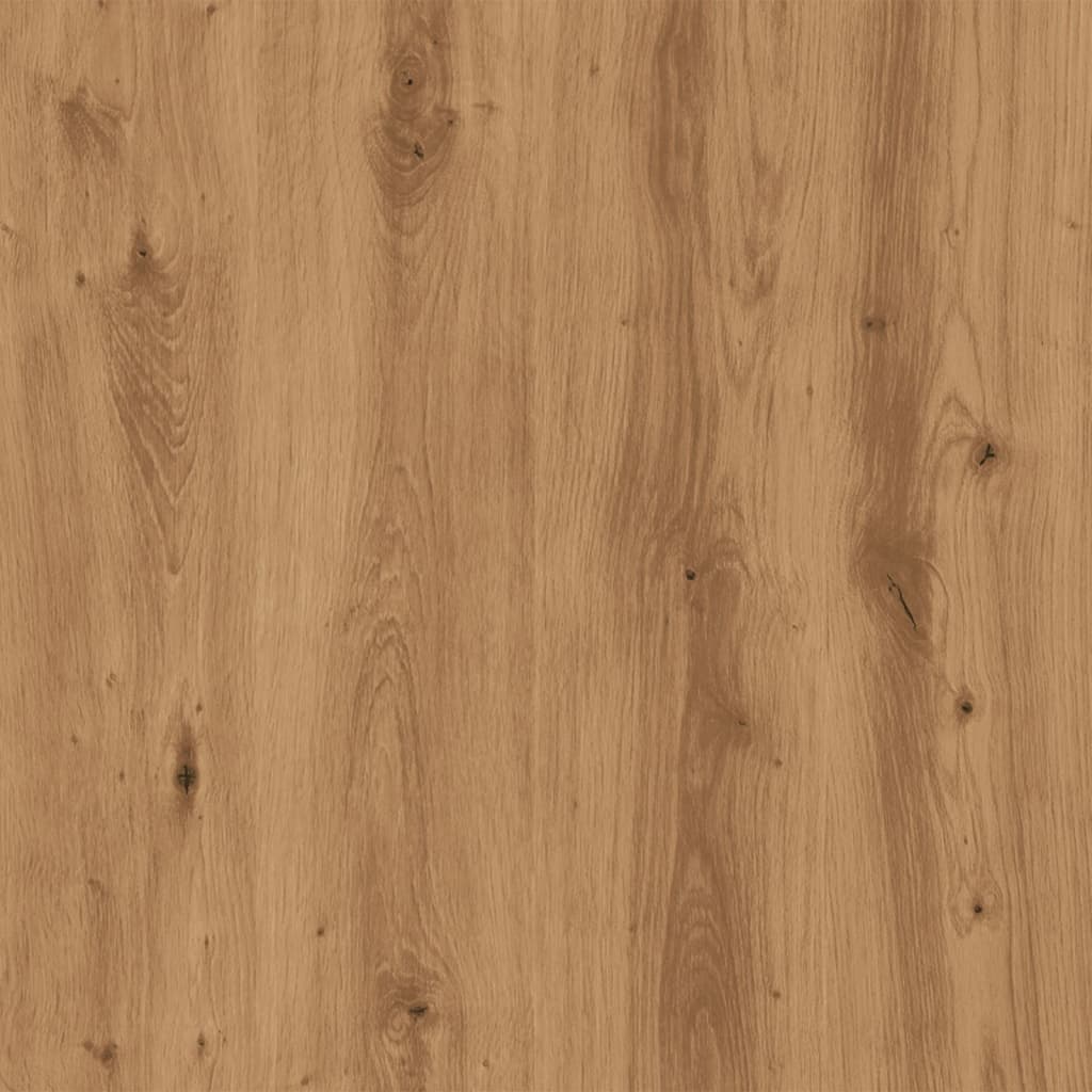 Narrow Bathroom Cupboard with Wheels Artisian Oak