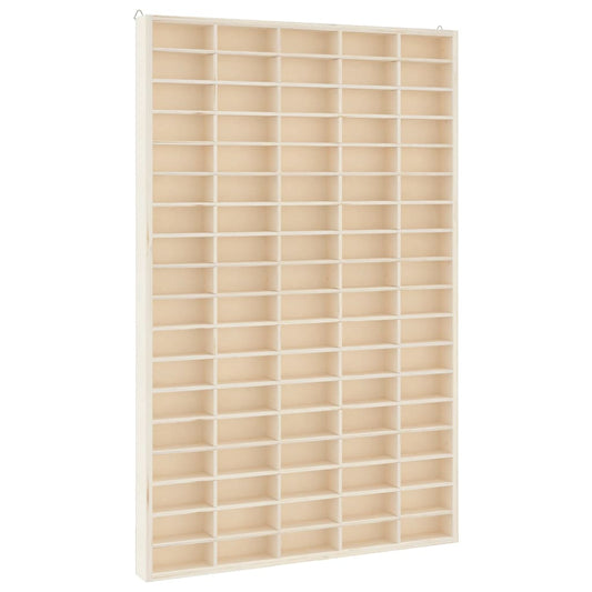Wooden Collector's Display Case with 90 Compartments 50.5x4.5x79cm Wooden Collector's Display Case with 90 Compartments 50.5x4.5x79cm