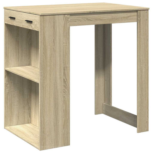 Bar Table Sonoma Oak 102x70x103,5 cm Engineered Wood Bar Table Sonoma Oak 102x70x103,5 cm Engineered Wood