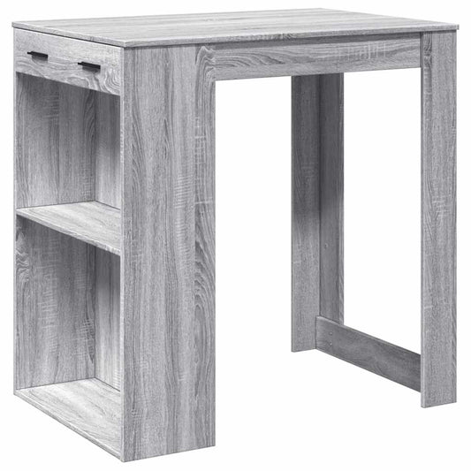 Bar Table Grey Sonoma 102x70x103,5 cm Engineered Wood Bar Table Grey Sonoma 102x70x103,5 cm Engineered Wood