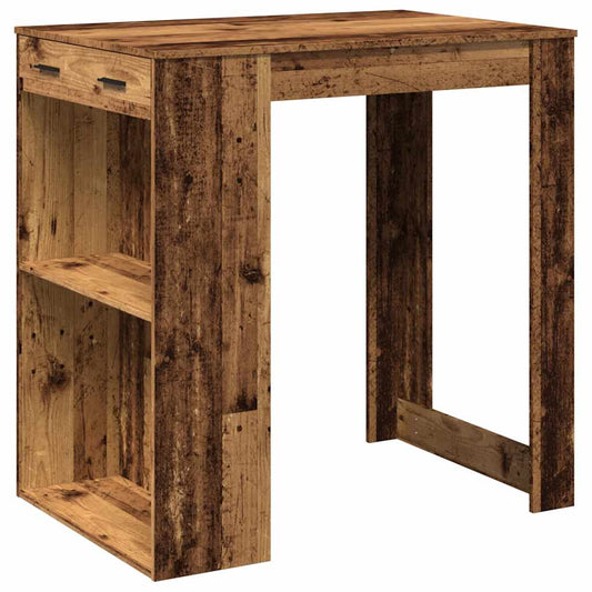 Bar Table Old Wood 102x70x103.5 cm Engineered Wood Bar Table Old Wood 102x70x103.5 cm Engineered Wood