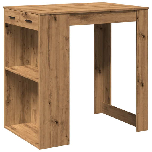 Bar Table Artisian Oak 102x70x103,5 cm Engineered Wood Bar Table Artisian Oak 102x70x103,5 cm Engineered Wood