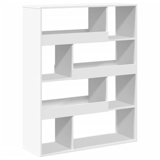 Bookcase White 100x33x125,5 cm Engineered Wood Bookcase White 100x33x125,5 cm Engineered Wood