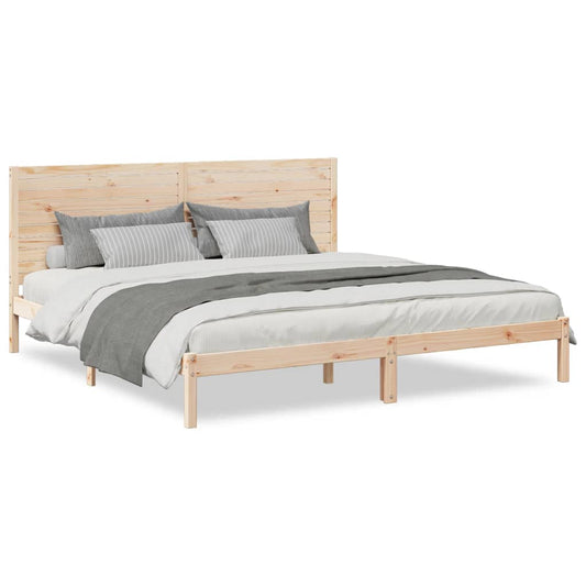 Extra Long Bed Frame without Mattress 200x220 cm Solid Wood Extra Long Bed Frame without Mattress 200x220 cm Solid Wood