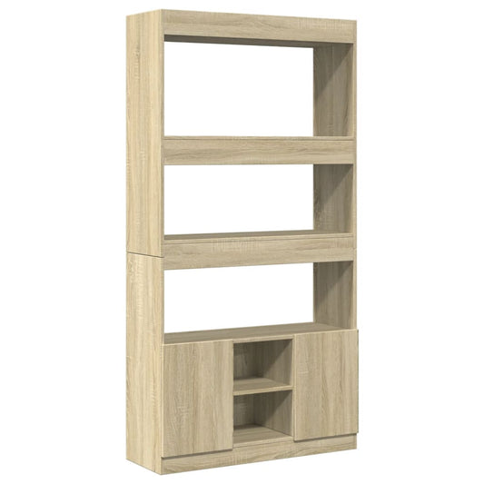 Highboard Sonoma Oak 92x33x180 cm Engineered Wood Highboard Sonoma Oak 92x33x180 cm Engineered Wood