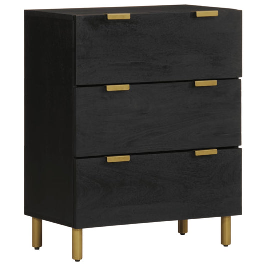 Sideboards 2 pcs Black 60x33x75 cm Engineered Wood Sideboards 2 pcs Black 60x33x75 cm Engineered Wood