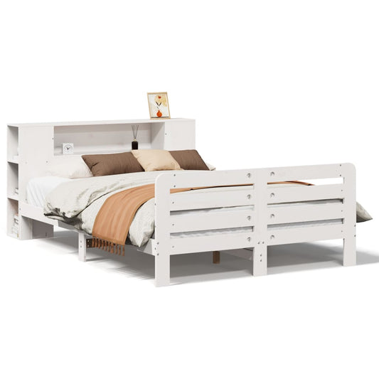 Bed Frame without Mattress White 160x200 cm Solid Wood Pine Bed Frame without Mattress White 160x200 cm Solid Wood Pine