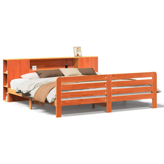 Bed Frame without Mattress Wax Brown 180x200 cm Super King Solid Wood Pine Bed Frame without Mattress Wax Brown 180x200 cm Super King Solid Wood Pine
