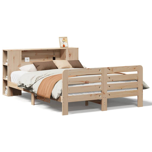 Bed Frame without Mattress 135x190 cm Double Solid Wood Pine Bed Frame without Mattress 135x190 cm Double Solid Wood Pine