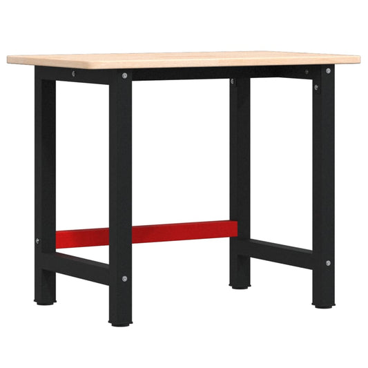 Workbench 100x60x81,5 cm Solid Wood Oak Rectangular Workbench 100x60x81,5 cm Solid Wood Oak Rectangular
