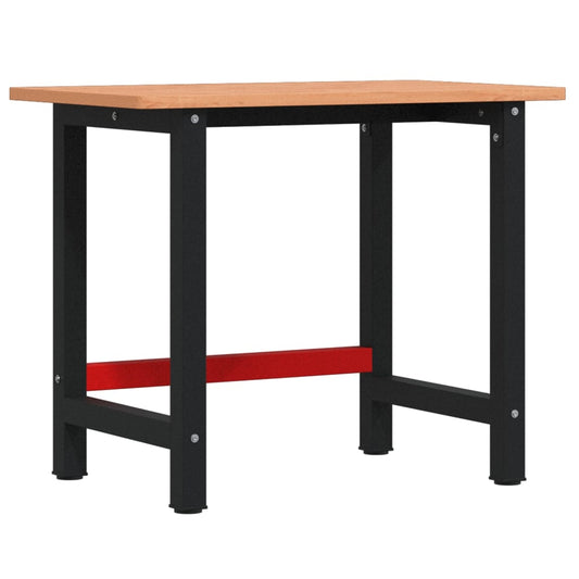 Workbench 100x60x81.5 cm Solid Wood Beech Rectangular Workbench 100x60x81.5 cm Solid Wood Beech Rectangular