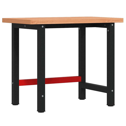 Workbench 100x60x83 cm Solid Wood Beech Rectangular Workbench 100x60x83 cm Solid Wood Beech Rectangular