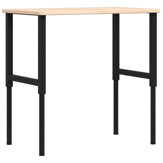 Workbench 100x60x(71,5-98) cm Solid Wood Oak Rectangular Workbench 100x60x(71,5-98) cm Solid Wood Oak Rectangular