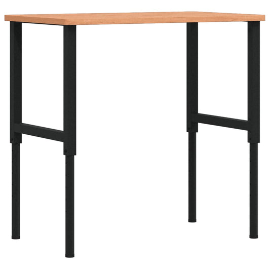 Workbench 100x60x(71.5-98) cm Solid Wood Beech Rectangular Workbench 100x60x(71.5-98) cm Solid Wood Beech Rectangular