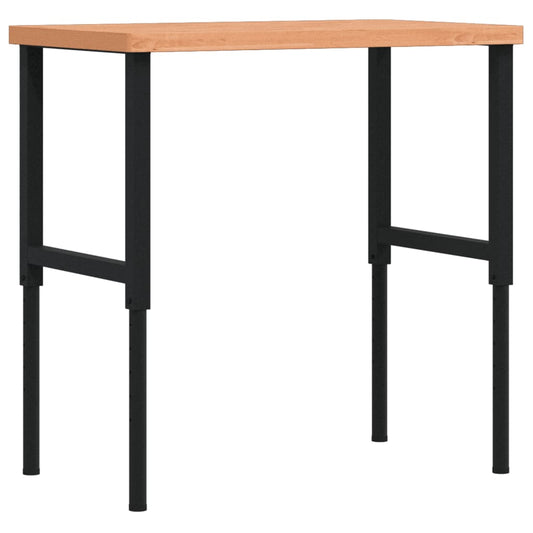 Workbench 100x60x(73-99.5) cm Solid Wood Beech Rectangular Workbench 100x60x(73-99.5) cm Solid Wood Beech Rectangular