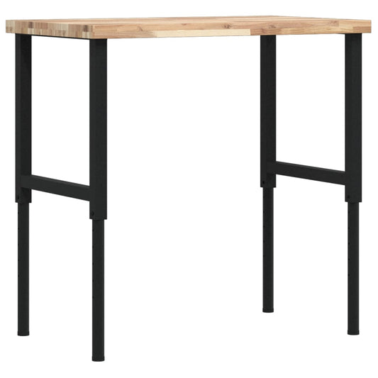 Workbench 100x60x(73-99.5) cm Solid Wood Acacia Rectangular Workbench 100x60x(73-99.5) cm Solid Wood Acacia Rectangular
