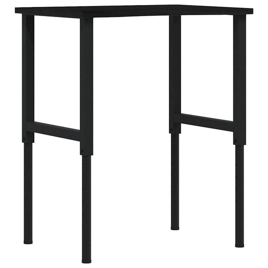Workbench Dark Brown 80x60x(71.5-98) cm Solid Wood Oak Workbench Dark Brown 80x60x(71.5-98) cm Solid Wood Oak