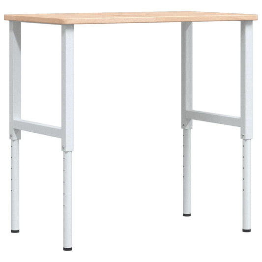 Workbench 100x60x(71,5-98) cm Solid Wood Oak Rectangular Workbench 100x60x(71,5-98) cm Solid Wood Oak Rectangular