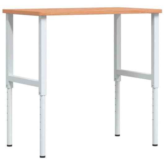 Workbench 100x60x(71,5-98) cm Solid Wood Beech Rectangular Workbench 100x60x(71,5-98) cm Solid Wood Beech Rectangular