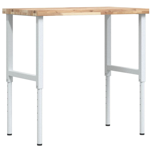 Workbench 100x60x(73-99.5) cm Solid Wood Acacia Rectangular Workbench 100x60x(73-99.5) cm Solid Wood Acacia Rectangular