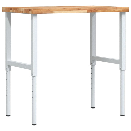 Workbench 100x60x(73-99.5) cm Solid Wood Acacia Rectangular Workbench 100x60x(73-99.5) cm Solid Wood Acacia Rectangular