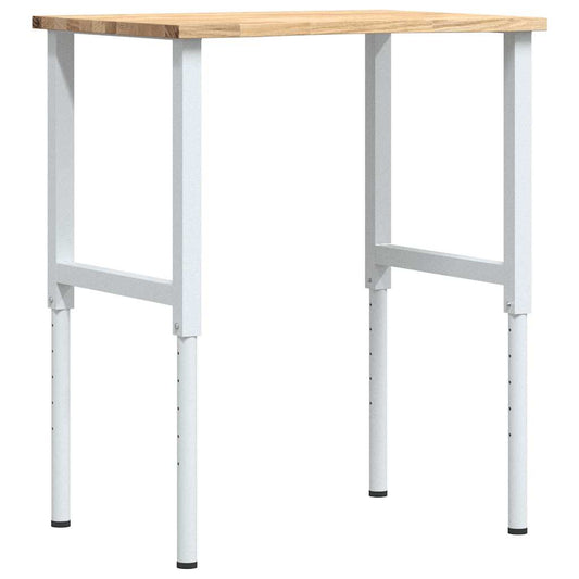 Workbench 80x60x(71.5-98) cm Solid Wood Oak Workbench 80x60x(71.5-98) cm Solid Wood Oak