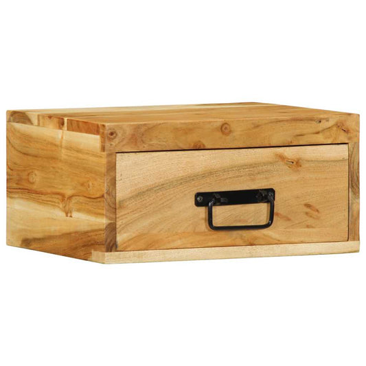 Wall-mounted Bedside Cabinet Solid Wood Acacia Wall-mounted Bedside Cabinet Solid Wood Acacia