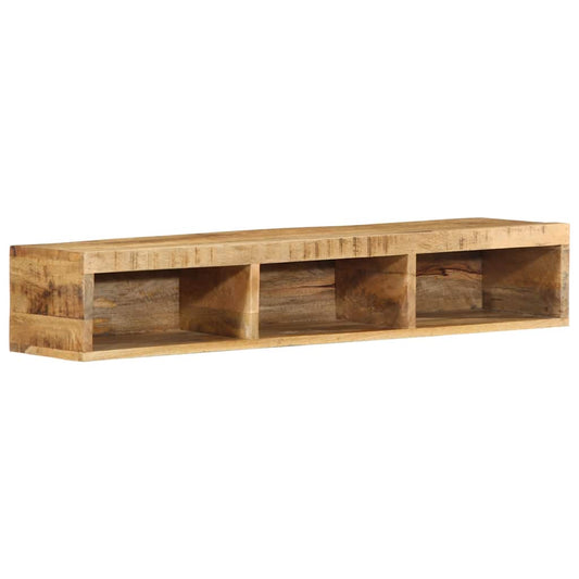 Wall-mounted TV Cabinet 100x30x19 cm Solid Rough Wood Mango Wall-mounted TV Cabinet 100x30x19 cm Solid Rough Wood Mango