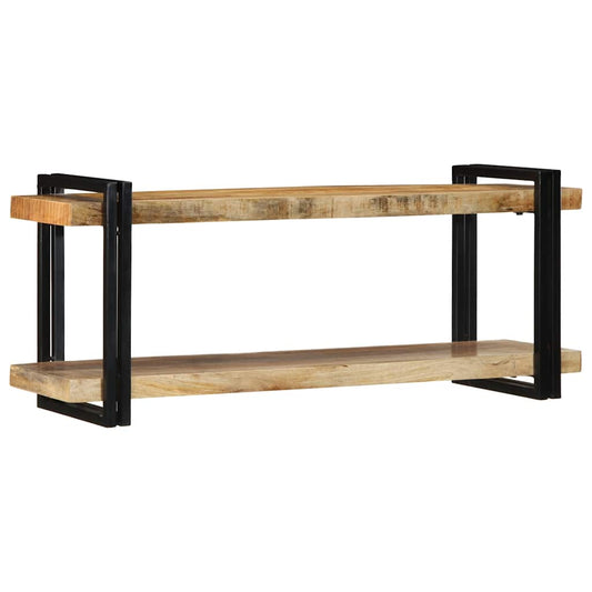 Wall Shelf 110x33x45 cm Solid Rough Wood Mango Wall Shelf 110x33x45 cm Solid Rough Wood Mango