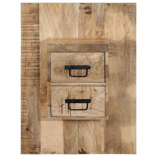 Bedside Cabinet 60x32x80 cm Solid Rough Wood Mango Bedside Cabinet 60x32x80 cm Solid Rough Wood Mango