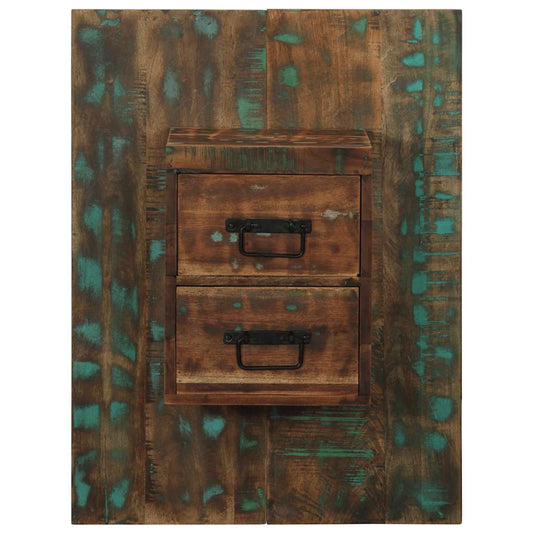 Bedside Cabinet Multicolour 60x32x80 cm Solid Wood Reclaimed Bedside Cabinet Multicolour 60x32x80 cm Solid Wood Reclaimed