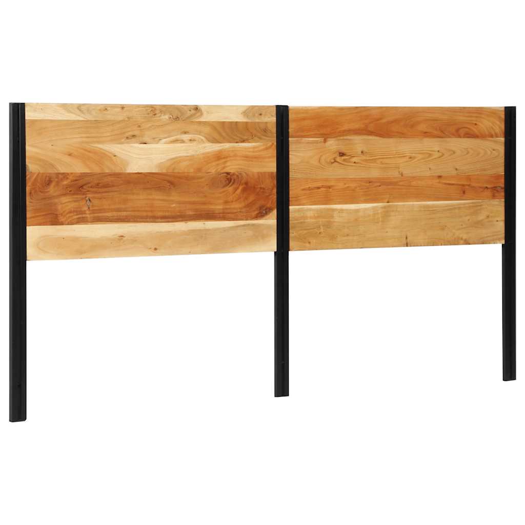 Headboard 200 cm Solid Wood Acacia and Iron